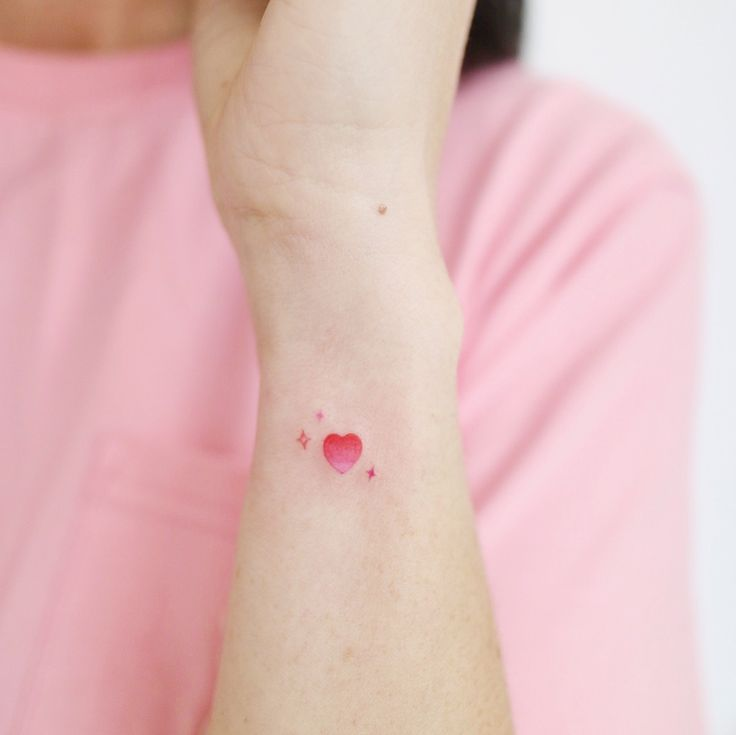 Anne Curtis Tattoo Meaning: A Pink Heart With Gradient Effect